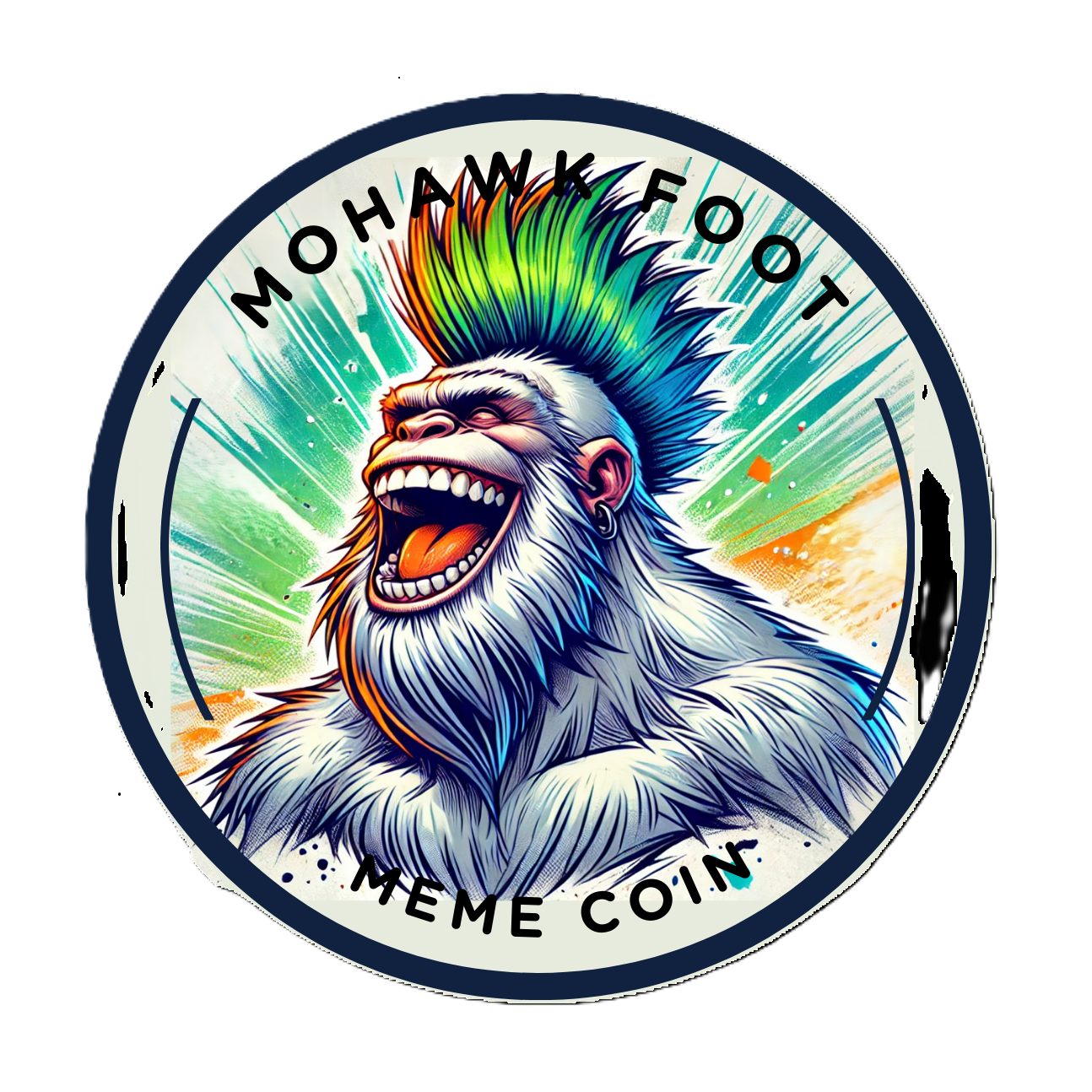 Mohawk Foot - A legendary yeti with a colorful mohawk